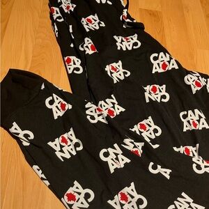 Canada Black Pajama Pants